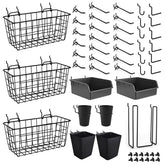 G.CORE pegboard large basket offers roomy storage and easy visibility for tools.