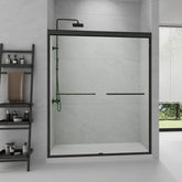 GDGZQD semi-frameless sliding shower door, 60x72 inches, creates a roomy, modern bath.