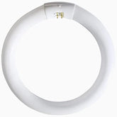 GE 30W 9-inch circline bulb front view with warm white glow for kitchens