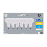 GE Classic 65W-equivalent dimmable R30 LED bulbs provide warm ambient lighting for living spaces.