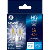 GE Reveal 40W equivalent A15 LED bulb delivers crisp, vibrant color for living spaces.