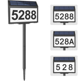 GEAGMAGC solar house numbers front view brighten outdoor address visibility