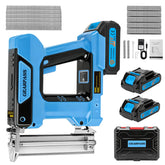 GEARPASS cordless brad-nailer in action for precise trim work.