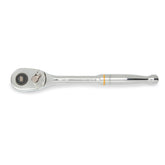 GearWrench 1/2 drive 90-tooth teardrop ratchet with compact head for tight spaces.