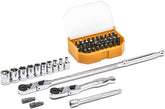 GEARWRENCH slim head quarter-inch drive ratchet in tight spaces
