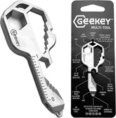 Geekey keychain multitool in compact size for everyday carry.