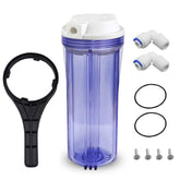 Geekpure 10-Inch RO housing with clear body for easy life monitoring of cartridges