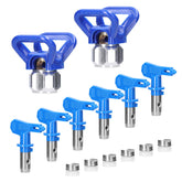 Geevorks airless nozzle 6 types set offers versatile painting projects with precise spray control.