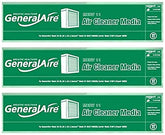 GeneralAire pleated media filter 12758 3-pack ready for installation, high-efficiency filtration for homes