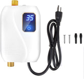 Generic Tankless Water Heater under-sink front view shows compact design for easy install