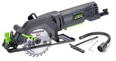 Genesis GCS445SE compact-saw for precise cuts in tight spaces.