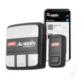 Genie Aladdin Connect wifi setup view for remote garage monitoring.