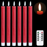 GenSwin flameless taper candles with remote create safe, ambient light for events.