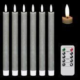 GenSwin flameless taper candles with remote for safe, romantic dining ambiance.