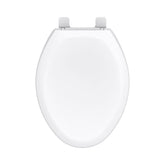 Gerber elongated seat soft close lid for quiet bathroom use