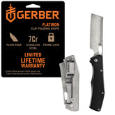 Gerber Flatiron folding knife blade for everyday carry and reliable cutting tasks.
