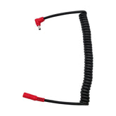 Gerbing 12V coil cord extension demonstrating extended reach for heated clothing