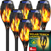 GEROSSI beautiful solar lights outside 6-pack provide warm, maintenance-free ambience for evenings.