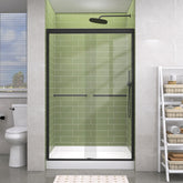 GETPRO sliding door adjustable-width rail demonstrates flexible installation from 44 to 48 inches.