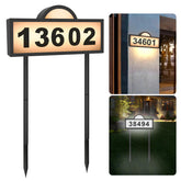 GEYUEYA Home LED address sign warm white glow for night visibility