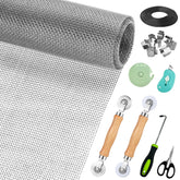 Ghguole window screen repair kit assembly demonstrates ready-to-use setup for DIY fixes.