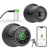 GHome Smart fingerprint door lock front view shows quick biometric entry for home access
