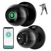 GHome Smart fingerprint door lock front view for secure keyless entry