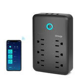 GHome Smart 9-in-1 outlet extender layout enables flexible power distribution.