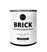 Giani Brick Transformations whitewash being poured on brick for a bright makeover.