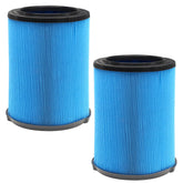 GIBTOOL VF5000 two-pack filter closeup for Ridgid vacuums, fine dust filtration ready.