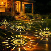 GIGALUMI 12-pack solar pathway light front-view, elegant garden decor and easy setup.
