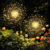 GIGALUMI Garden Decor Solar Lights 120LED 2-Pack lighting pathways with a warm glow