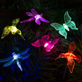 GIGALUMI Solar Butterfly Lights illuminate your pathway with color-changing glow.