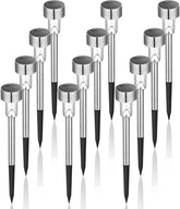 GIGALUMI outdoor stainless steel solar lights illuminate pathways with durable design.