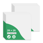 Gigrwiin smooth white drop ceiling tile 24x24 showing a clean, modern finish