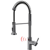 GIMILI black stainless touchless faucet full view for modern kitchen upgrade
