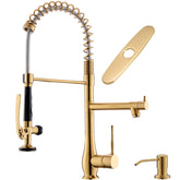 GIMILI commercial faucet with pull-down spray for versatile kitchen tasks