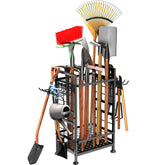 GIOTORENT 3-tier garden tool organizer front view with 78-tool capacity.