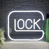 Gippro Lock Neon Sign wall decor with bold gaming glow for rooms