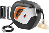 Giraffe Tools retractable cord reel 50ft for organized wiring and easy reach.