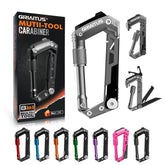 GIRIAITUS carabiner multitool with knife for camping and everyday tasks.