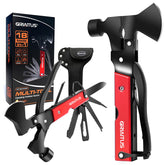 GIRIAITUS 18-in-1 multitool with axe for camping tasks and quick repairs.