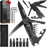 GIRIAITUS multitool knife 17-in-1 with rugged blade for camping tasks.