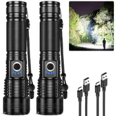 GISAEV flashlight with 99k lumen beam for outdoor visibility and safety.