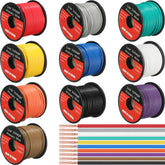 Gisafai 14 AWG red wire spool for automotive wiring and harnessing