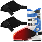 GJQ ski boot covers provide warmth with windproof neoprene on the chairlift