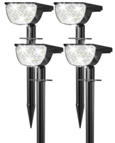 GKGG solar lights outdoor IP65 with 76 LEDs for bright energy-efficient night illumination.