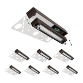 GKOLED 8-pack replaceable LED hardscape light for steps and walls