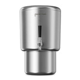 GLACIER FRESH countertop filter front view, modern stainless design for clean kitchen water.