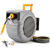 GLAHODEN air hose reel retractable housing with secure mounting and neat hose storage.